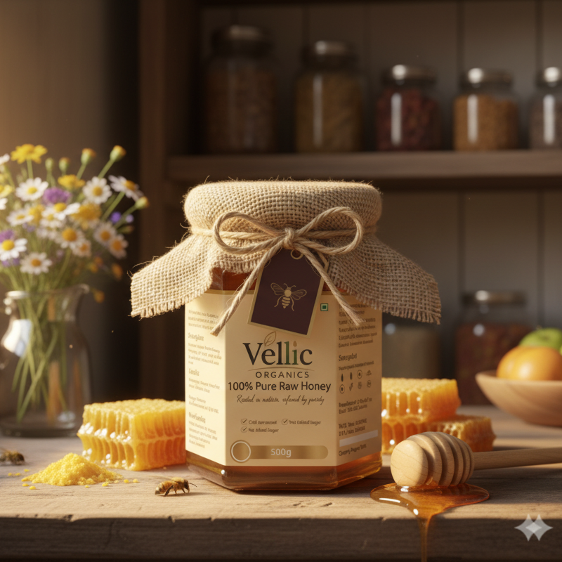 Pure Kashmiri Raw Honey – 500g